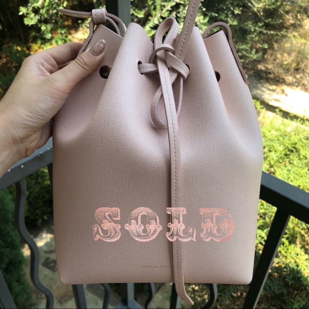 SOLD Mansur Gavriel Mini Rosa Bucket Bag - Picture 2 of 6
